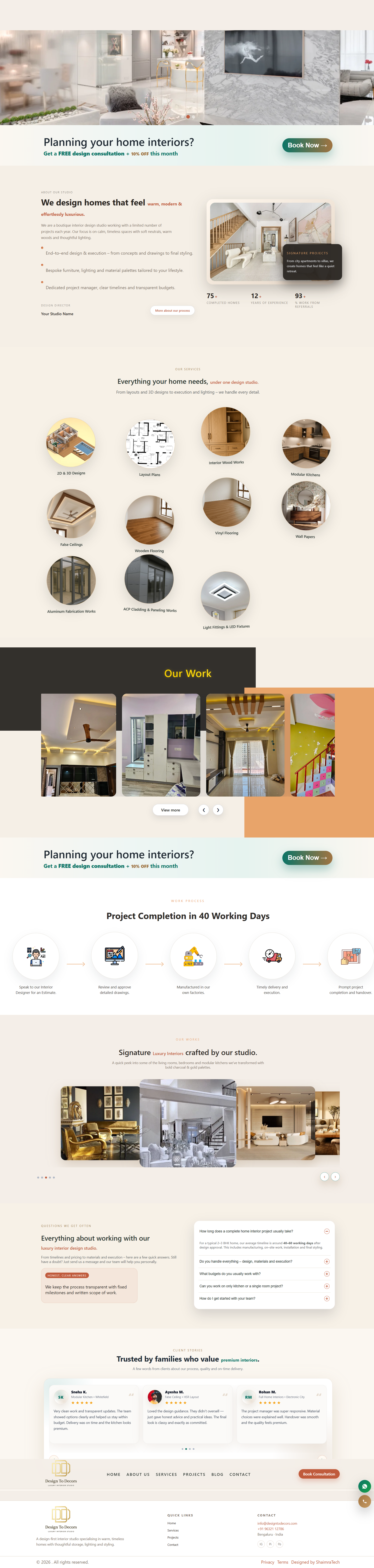 Interior Design Website